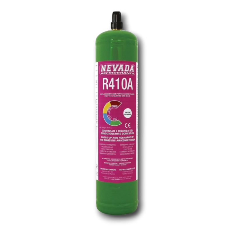 Recharge gaz R410A 800g bouteille valve acme